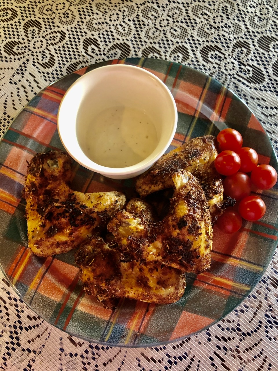 Air Fryer Herb-Seasoned Chicken Wings