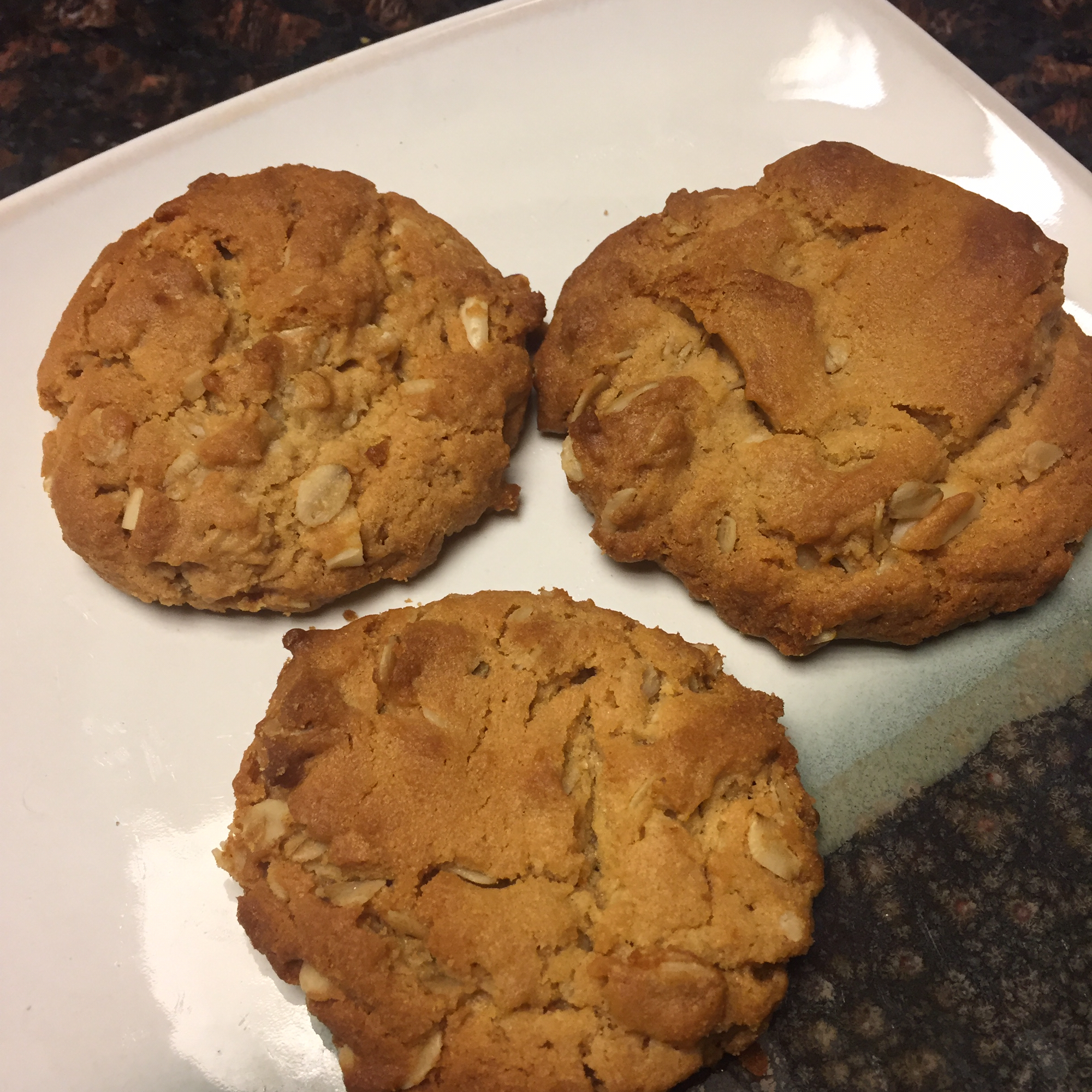 Almond-y Peanut Butter Oatmeal Cookies