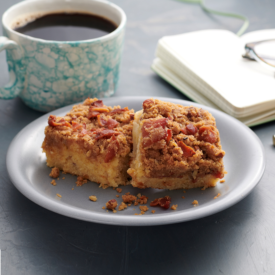 Apple-Bacon Coffee Cake with Brown Butter Streusel