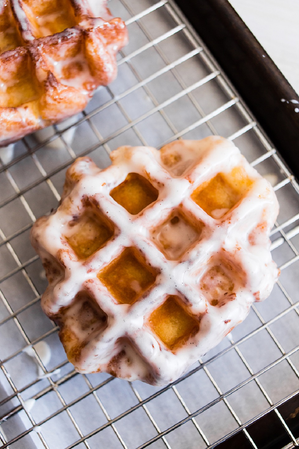 Apple Butter Waffle Donuts