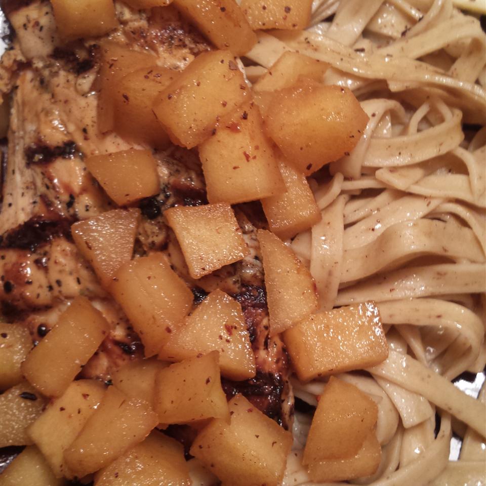 Apple Cider Chicken with Noodles