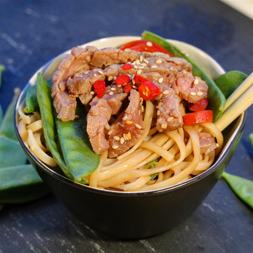 Asian Steak and Noodle Bowl
