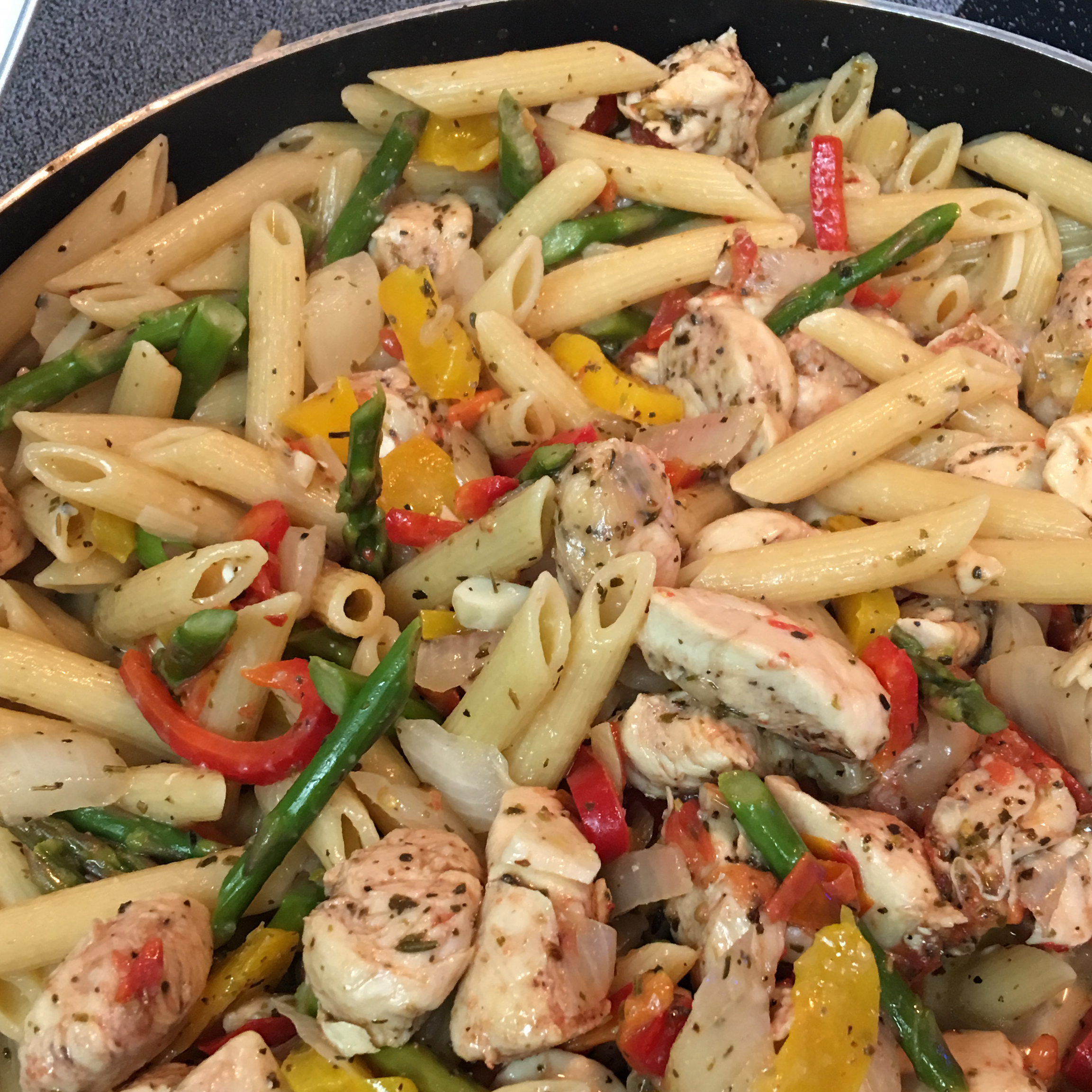 Asparagus, Chicken and Penne Pasta