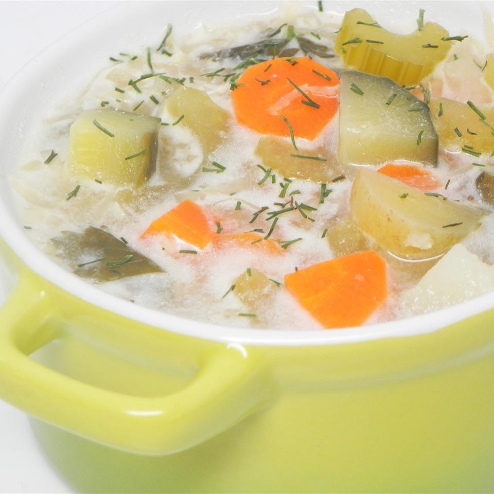 Authentic Polish Pickle Soup (Zupa Orgorkowa)