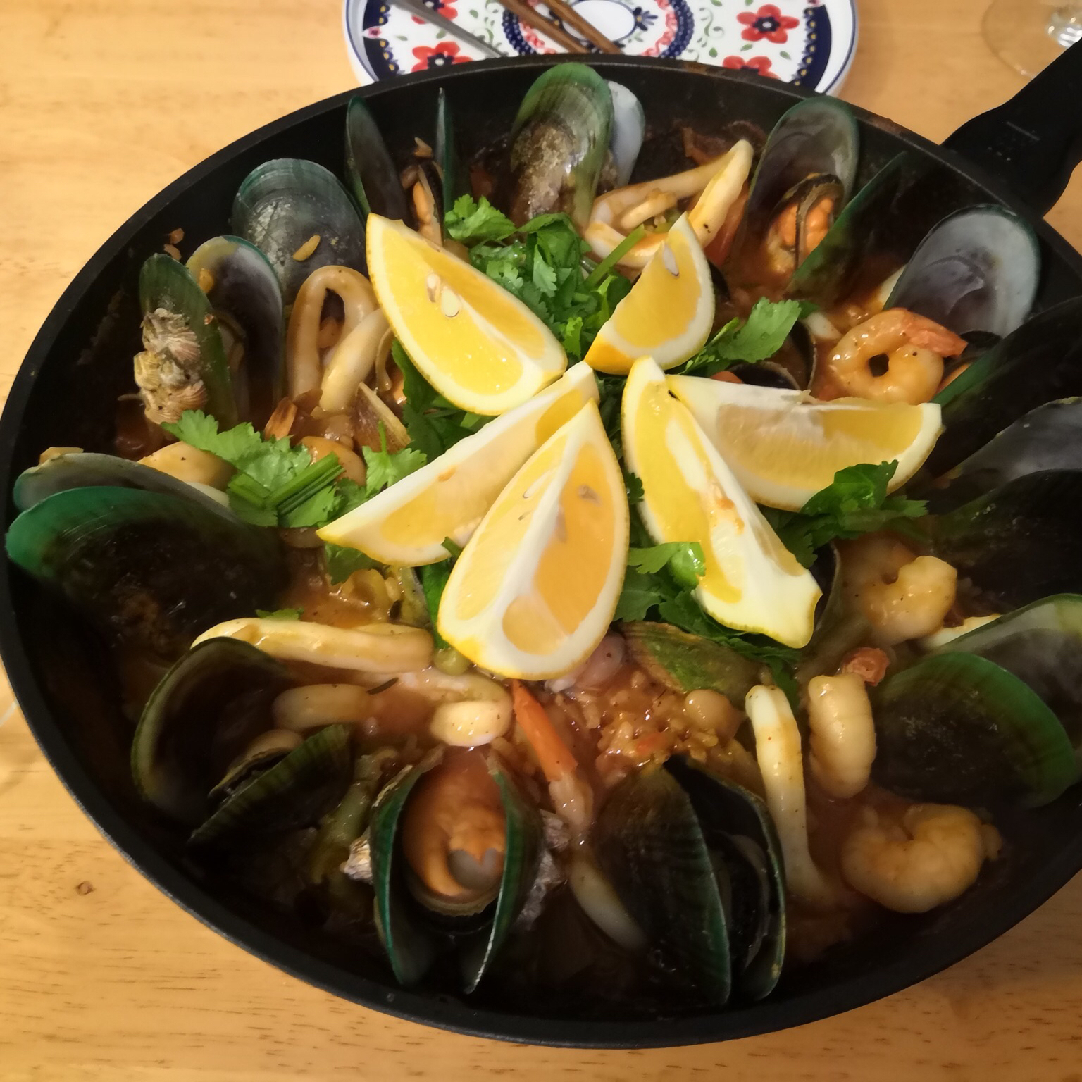 Authentic Seafood Paella