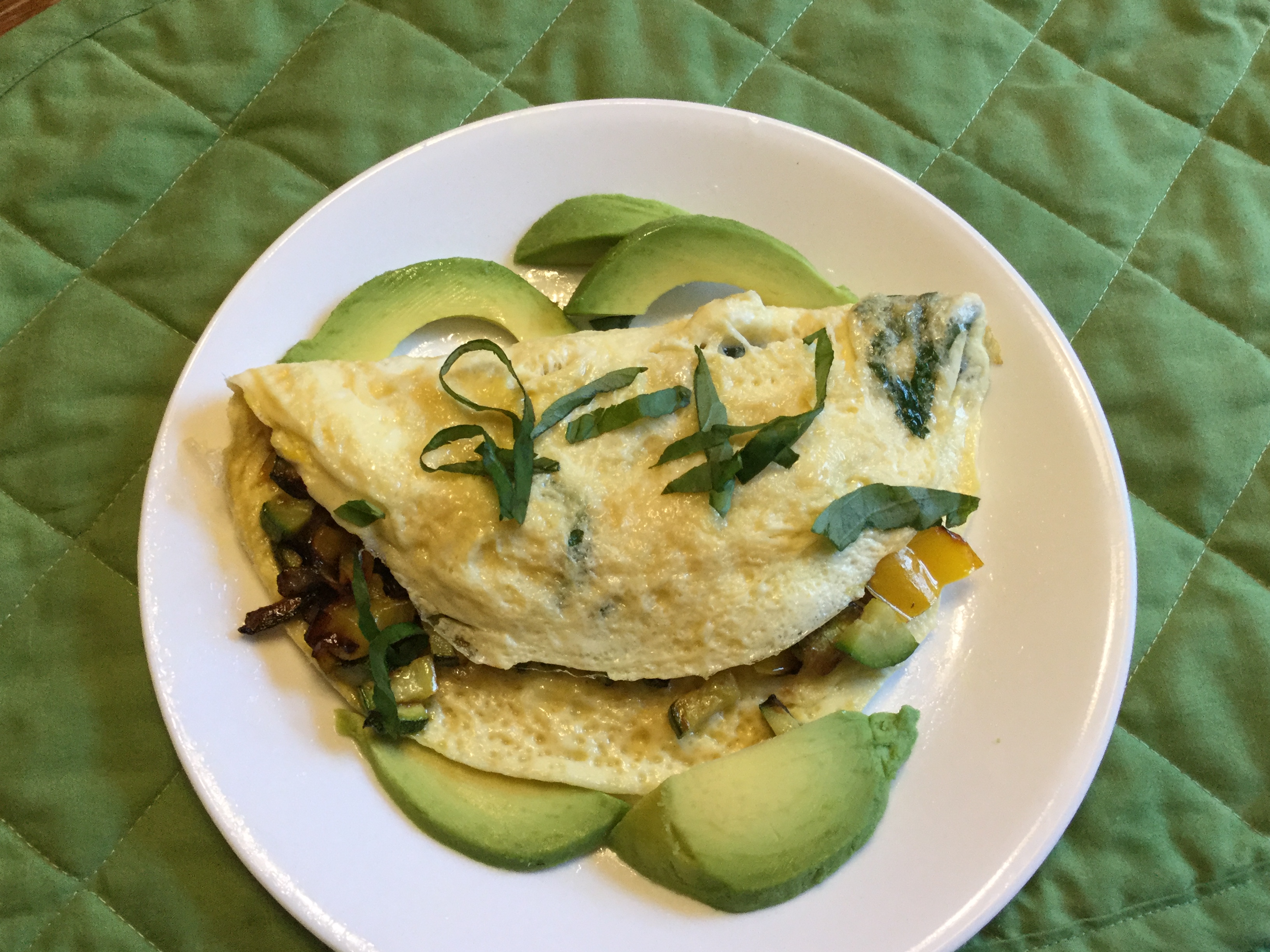Avocado and Feta Egg White Omelet
