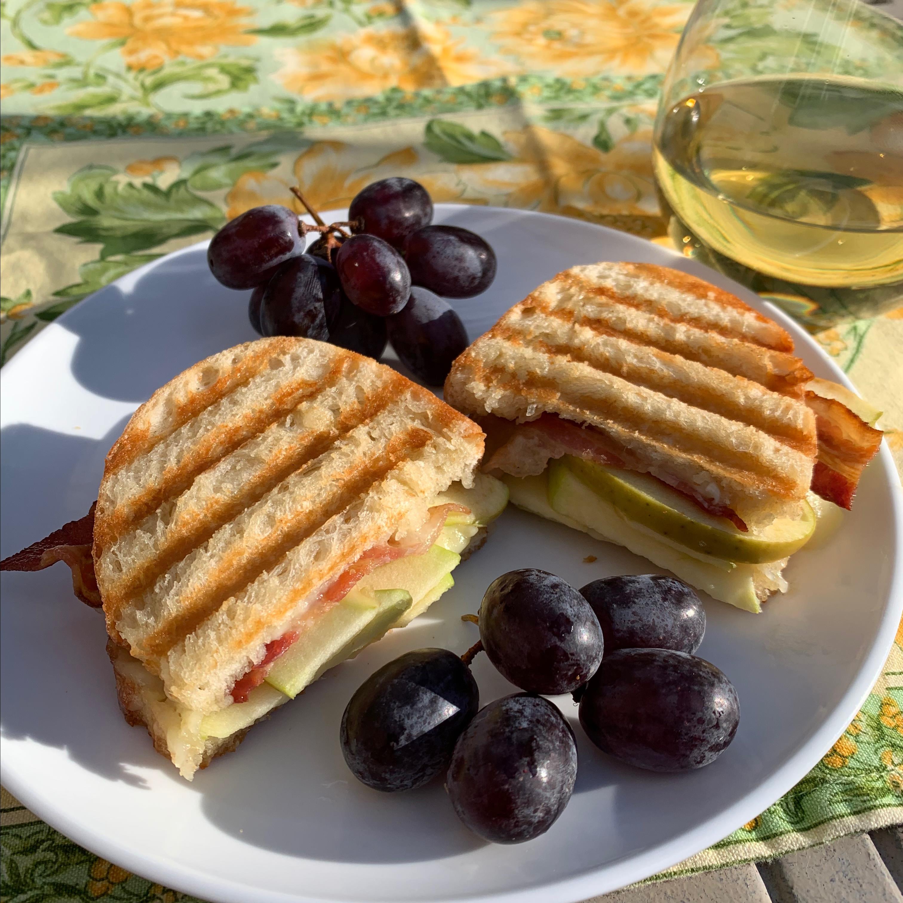 Bacon, Apple and Brie Panini