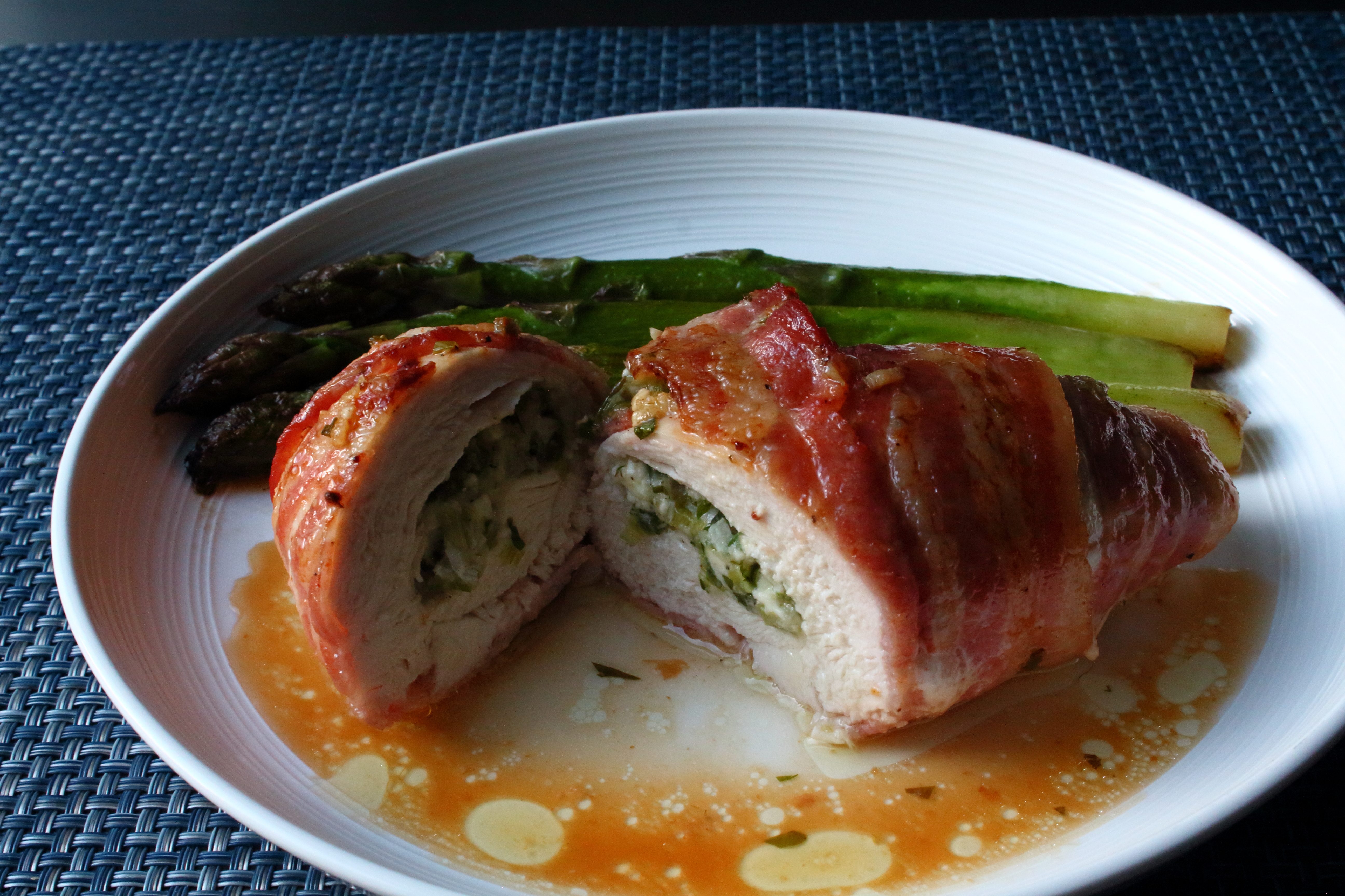 Bacon-Wrapped Spring Chicken