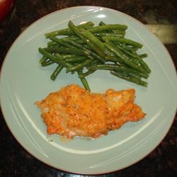 Baked Cod with Roasted Red Pepper Horseradish Sauce