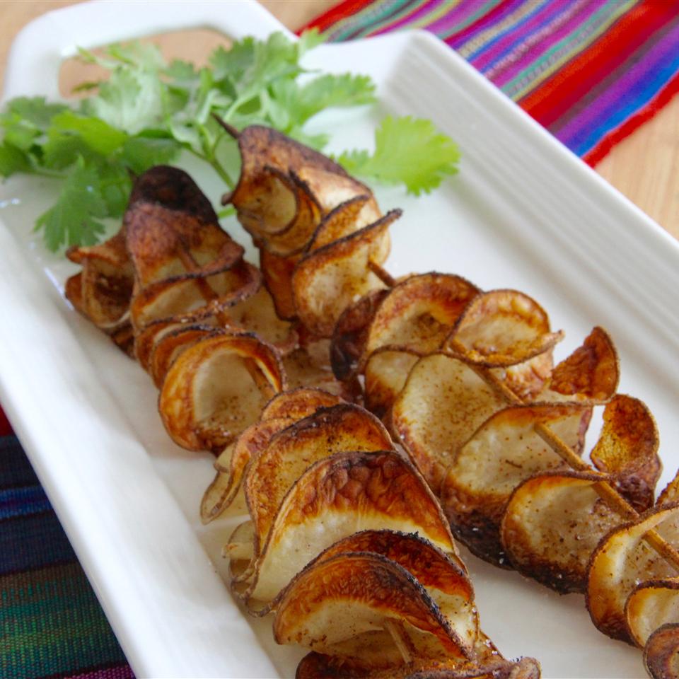 Baked Mexican Chips on a Stick