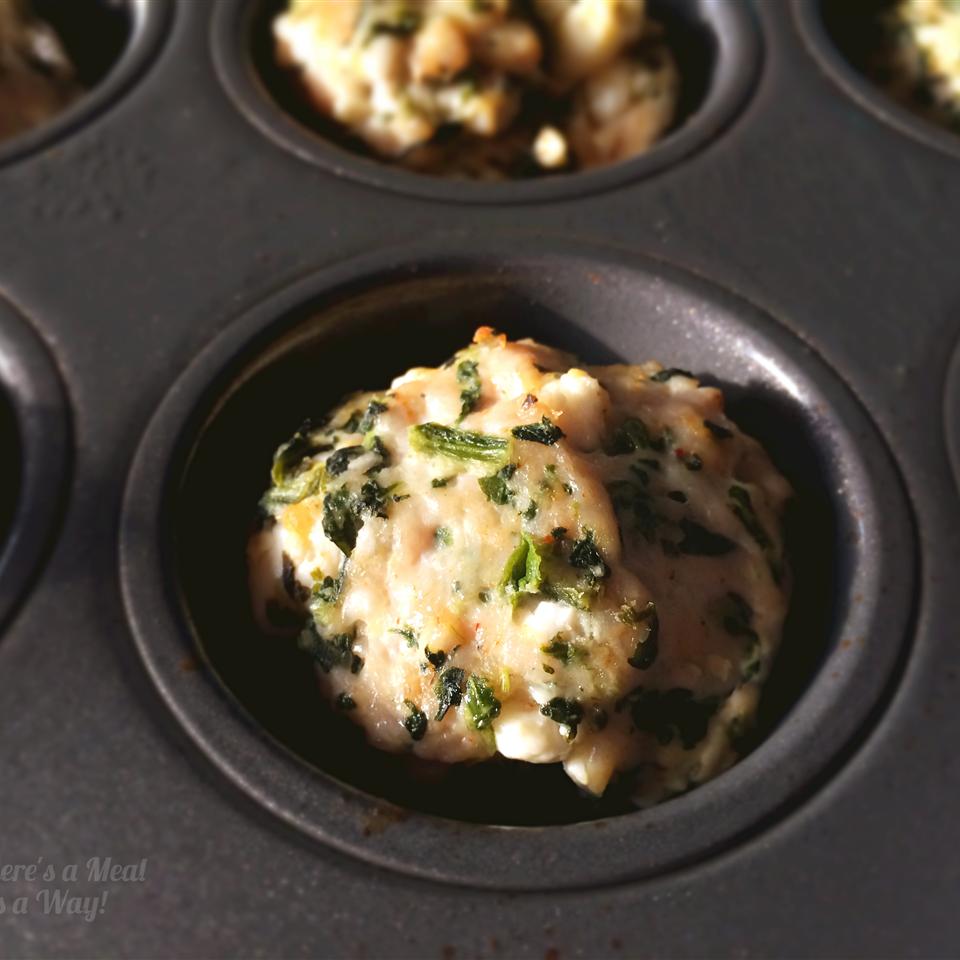 Baked Spinach, Feta, and Turkey Meatballs