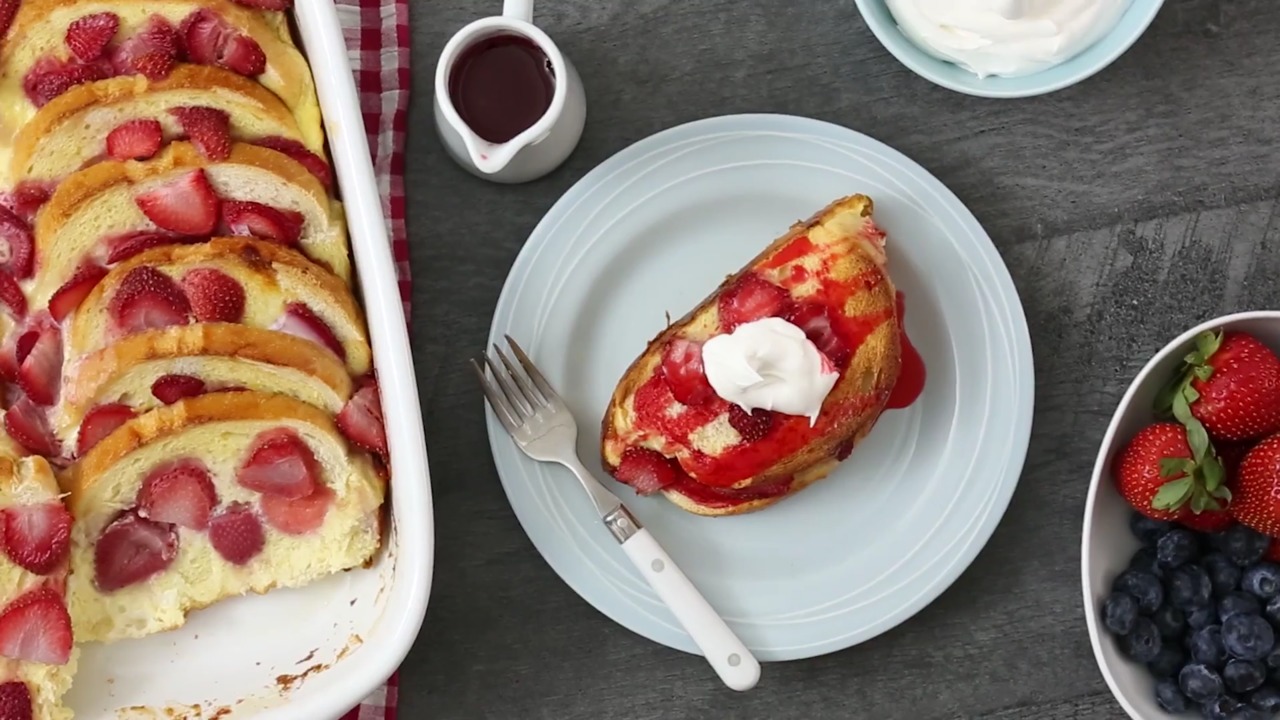 Baked Strawberry French Toast