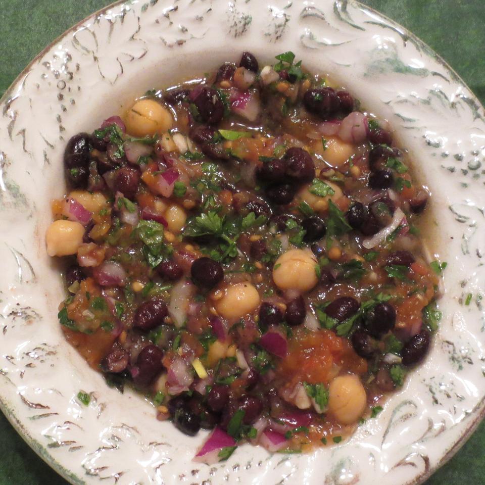 Balela (Chickpea and Black Bean Salad)