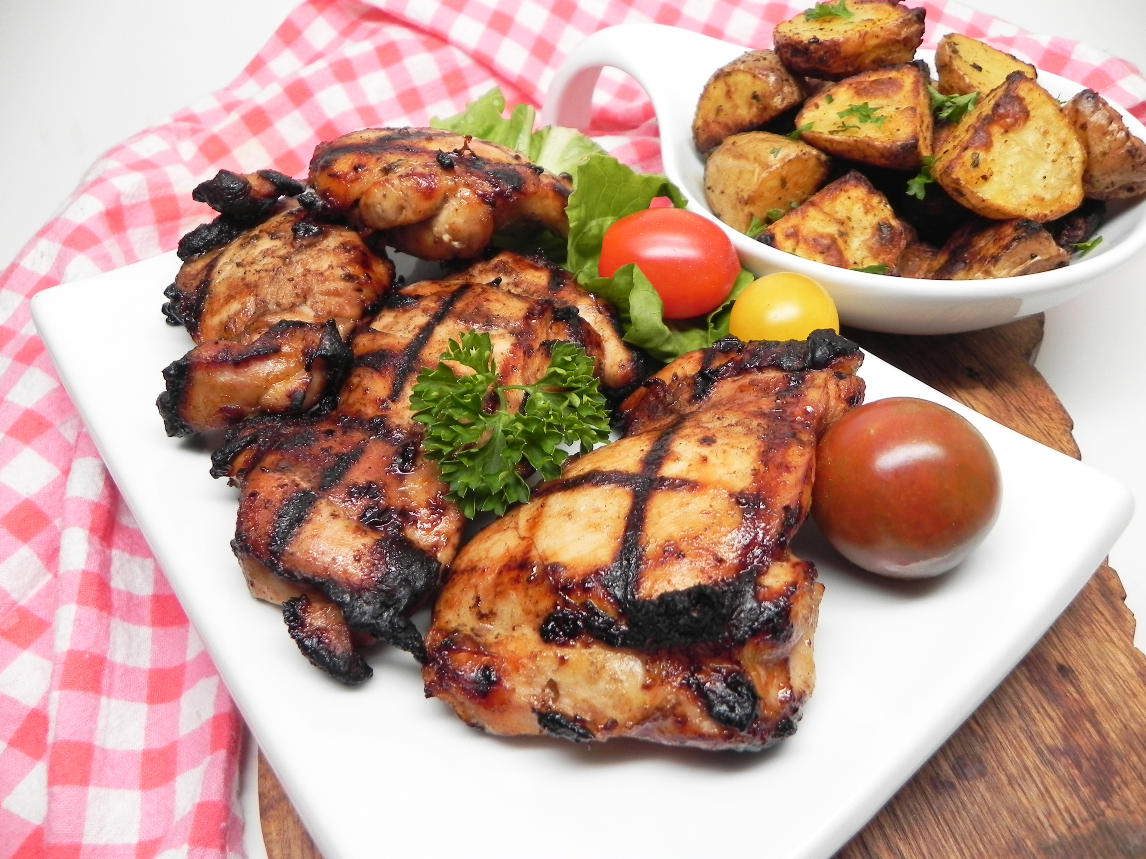 Balsamic Grilled Chicken Thighs