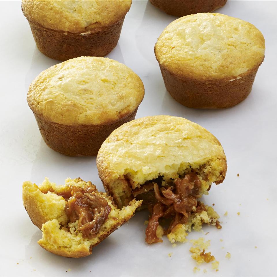 BBQ Pork-Stuffed Corn Muffins