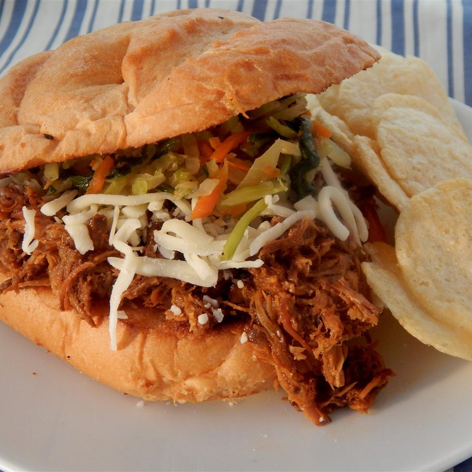 Beer and Bourbon Pulled Pork Sandwiches