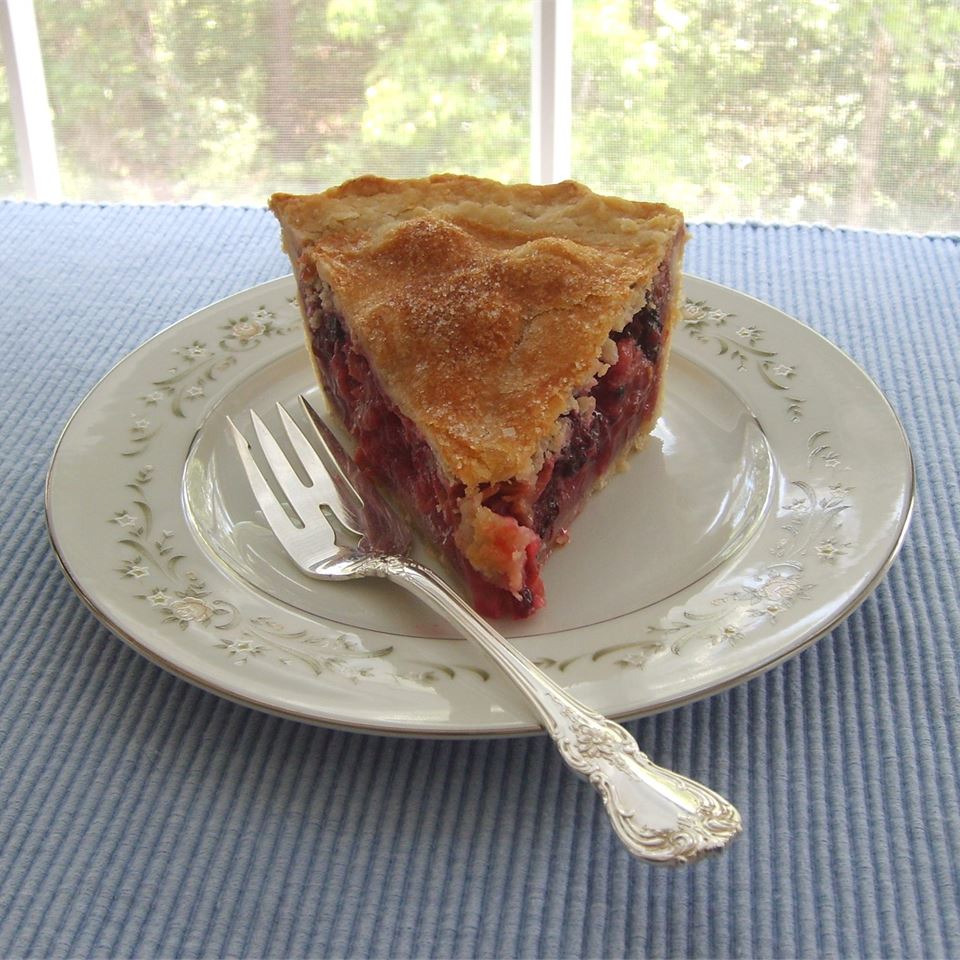 Berry Rhubarb Pie