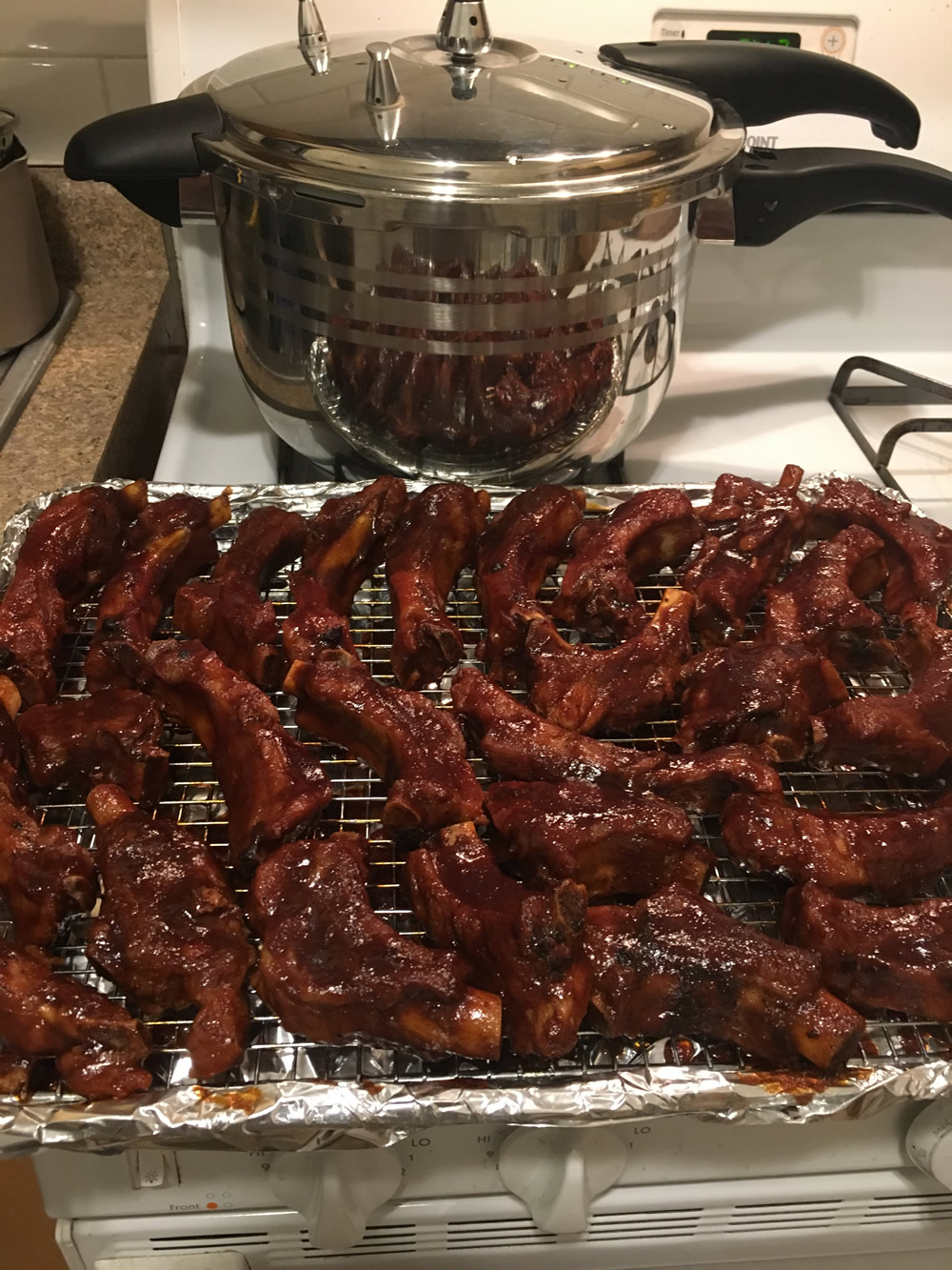 Best Pressure Cooker Sticky BBQ Ribs Ever