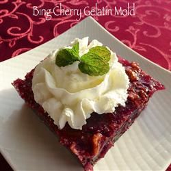 Bing Cherry Gelatin Mold