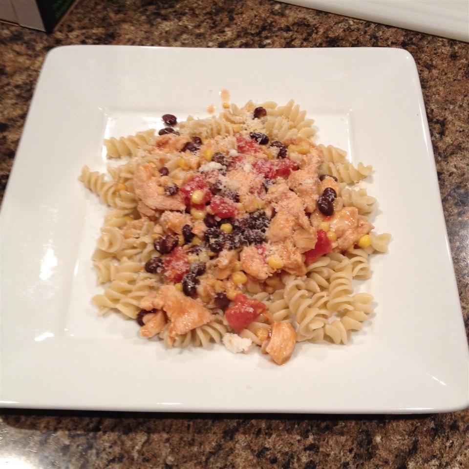 Black Bean and Corn Pasta with Chicken