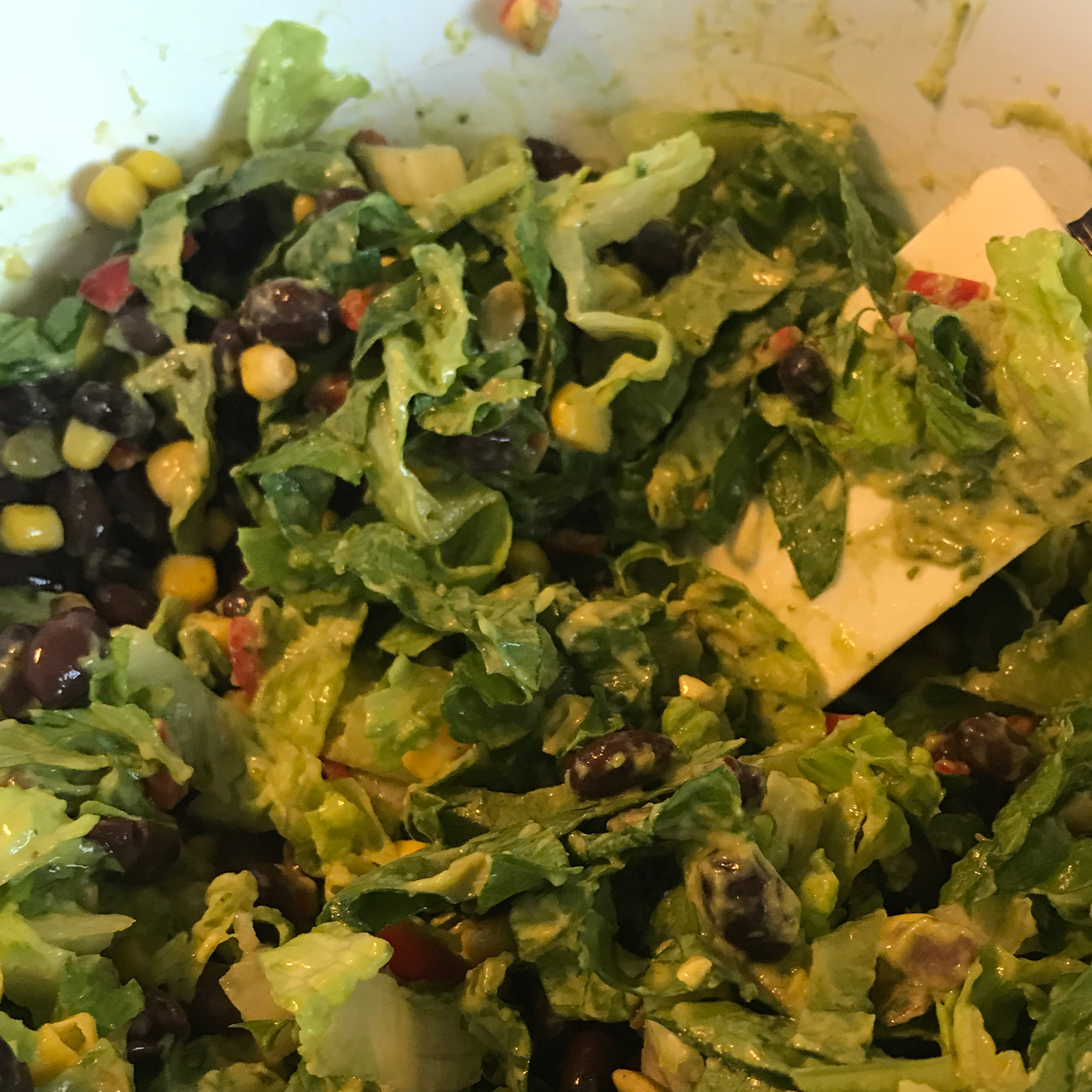 Black Bean Salad with Avocado-Lime Dressing