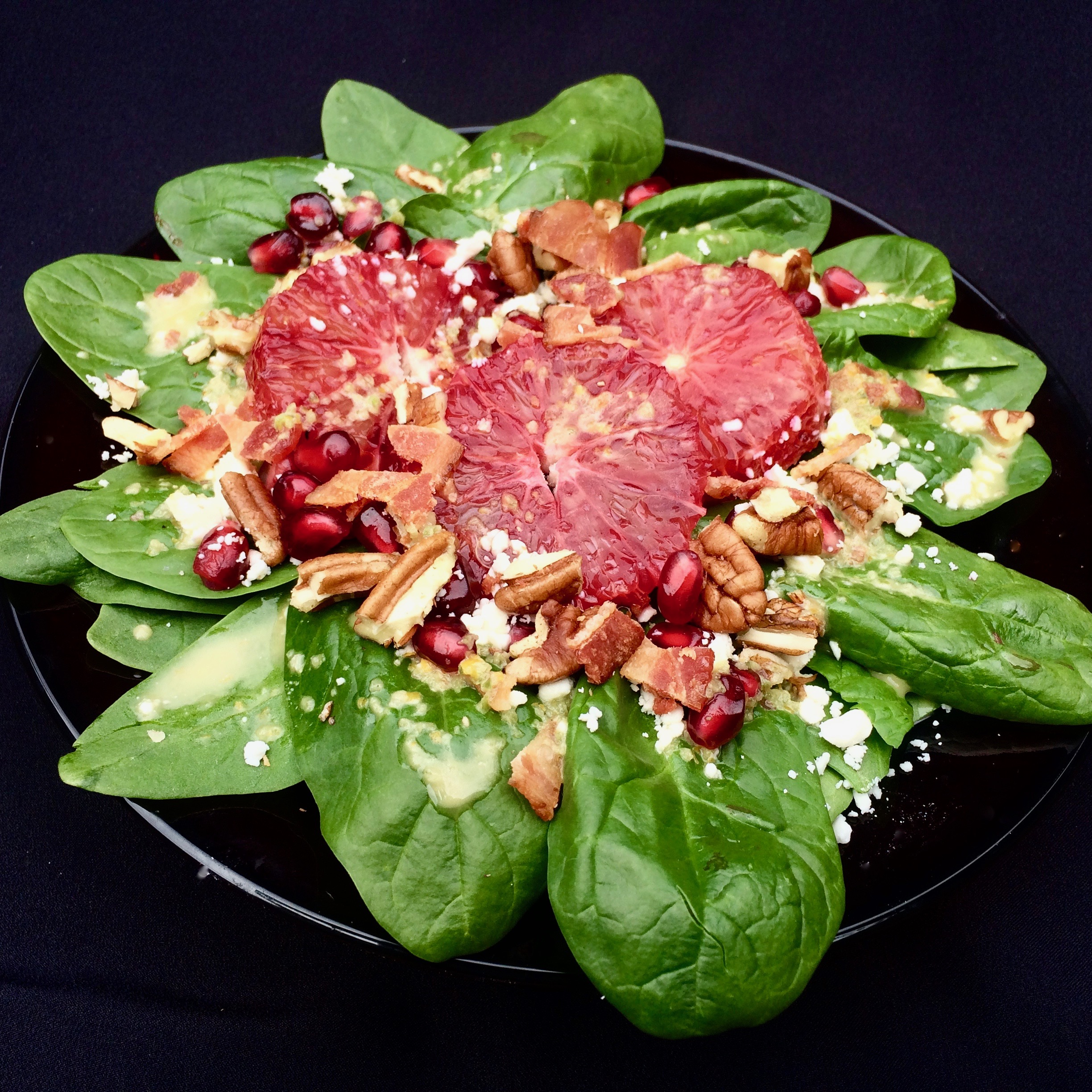 Blood Orange and Spinach Salad with Jalapeno Vinaigrette