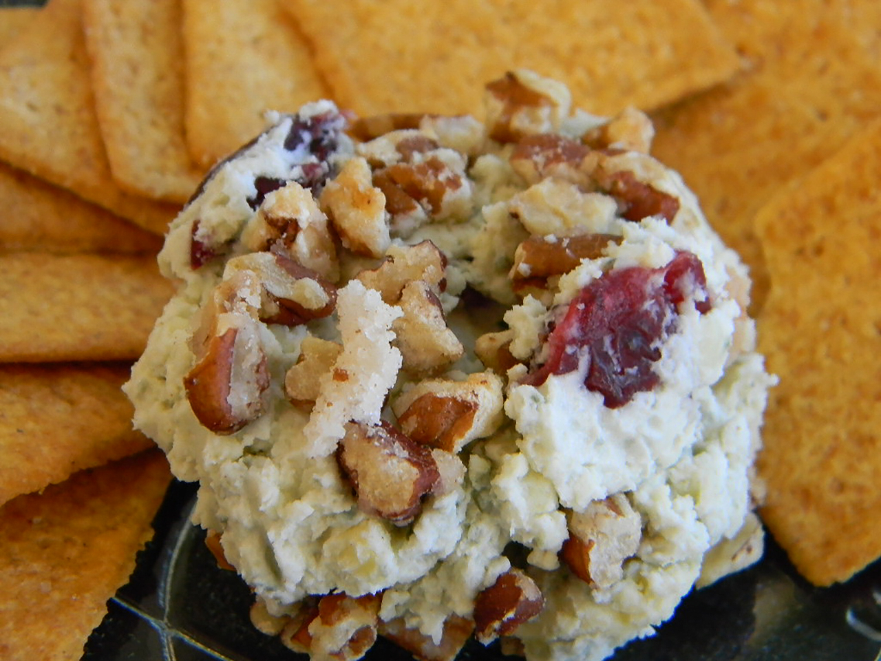 Blue Cheese, Sweet Pecan, and Cranberry Spread