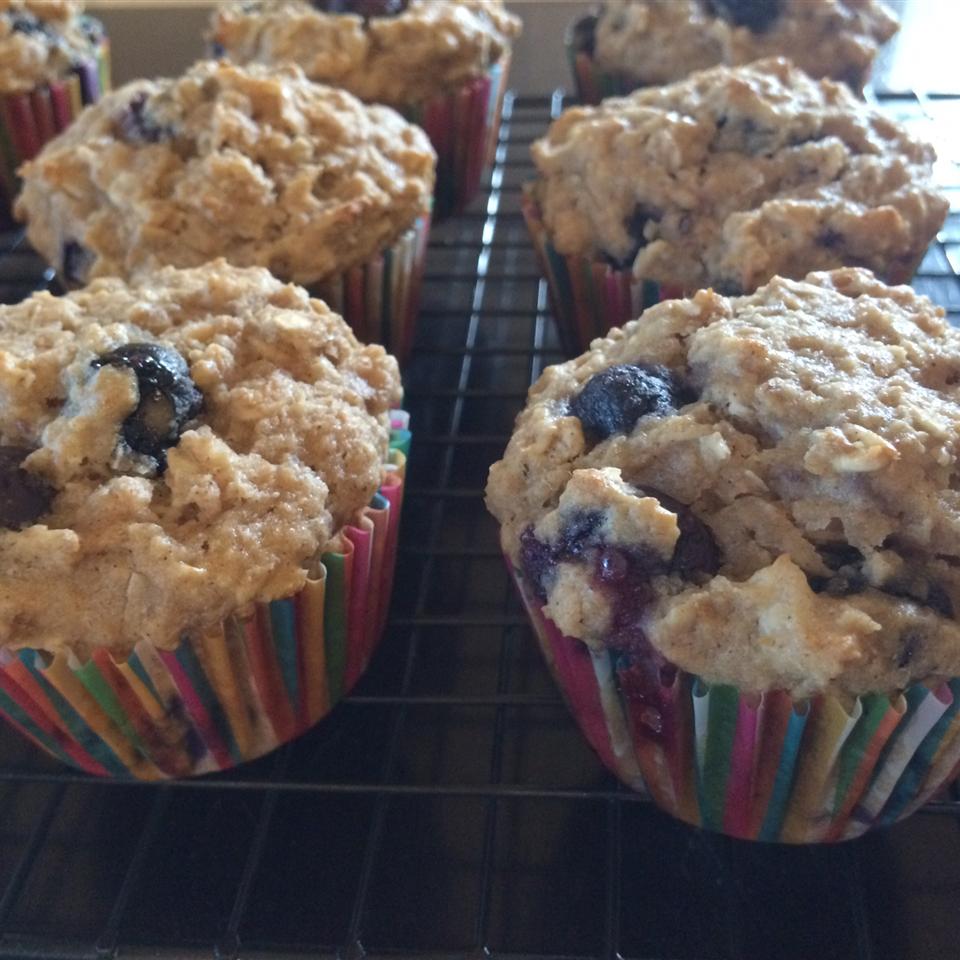 Blueberry Banana Coconut Flax Muffins