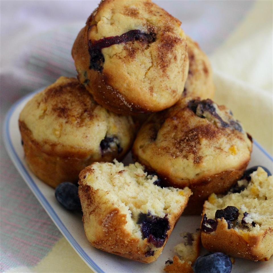 Blueberry Peach Muffins