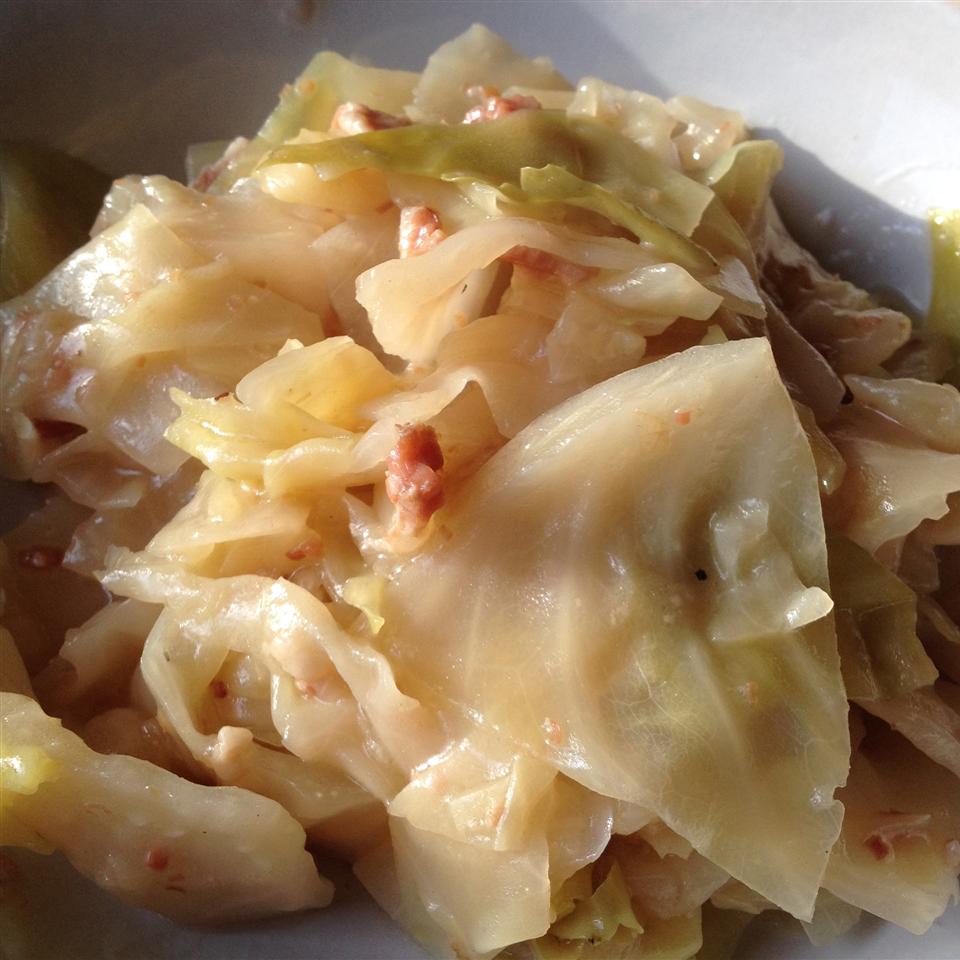 Boiled Cabbage with Bacon