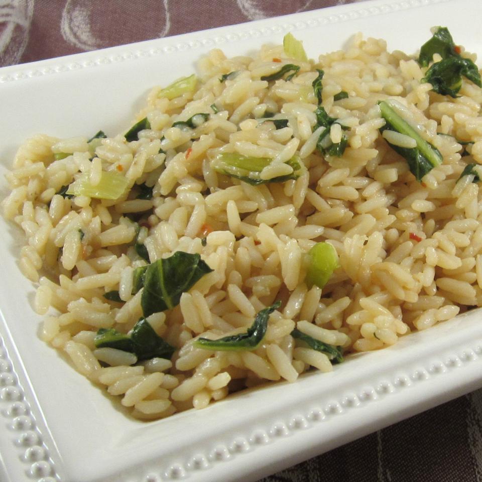 Bok Choy Steamed Rice