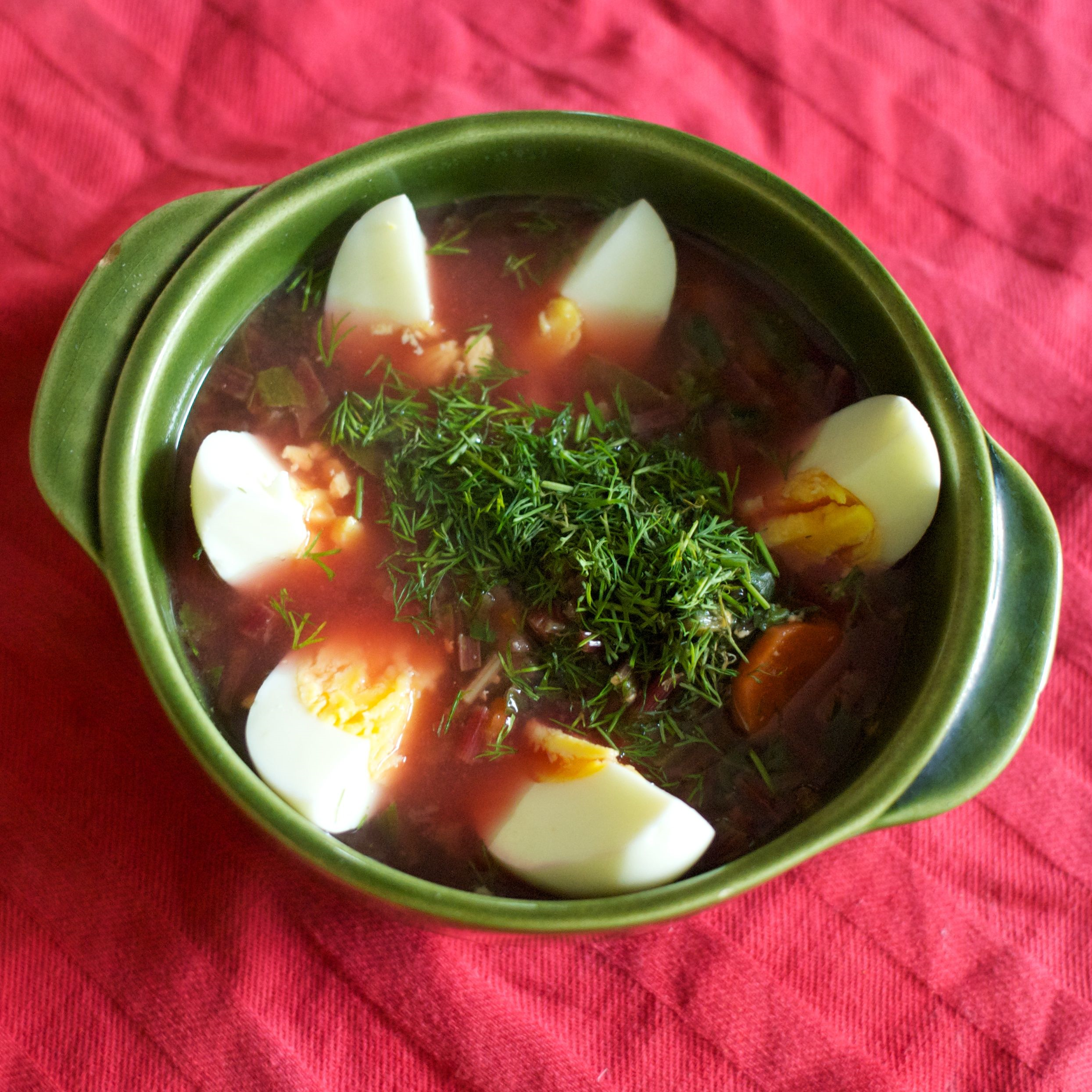 Botwinka (Polish Vegetable Soup with Beet Greens)