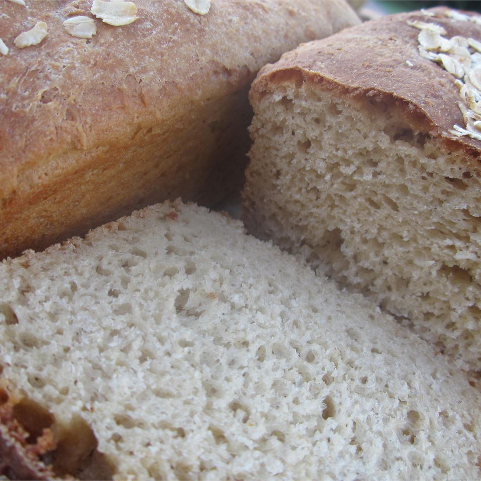 Bread Machine Honey-Oat-Wheat Bread