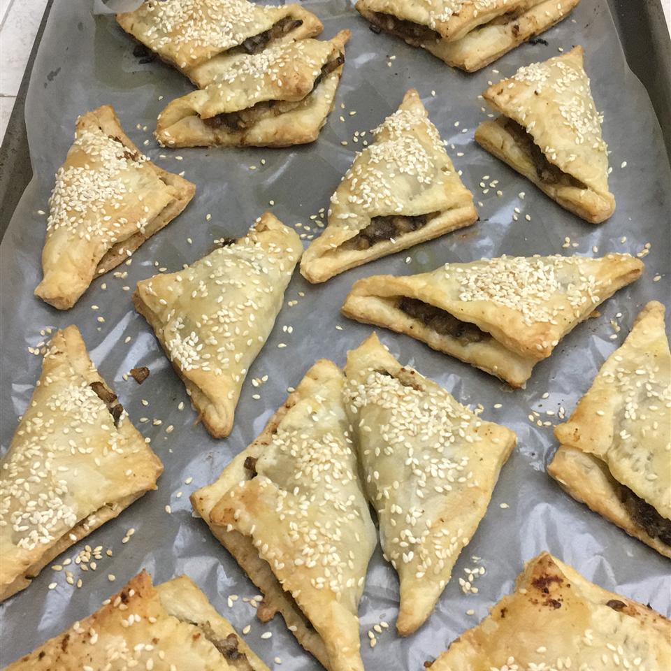 Brie and Mushroom Phyllo Puffs