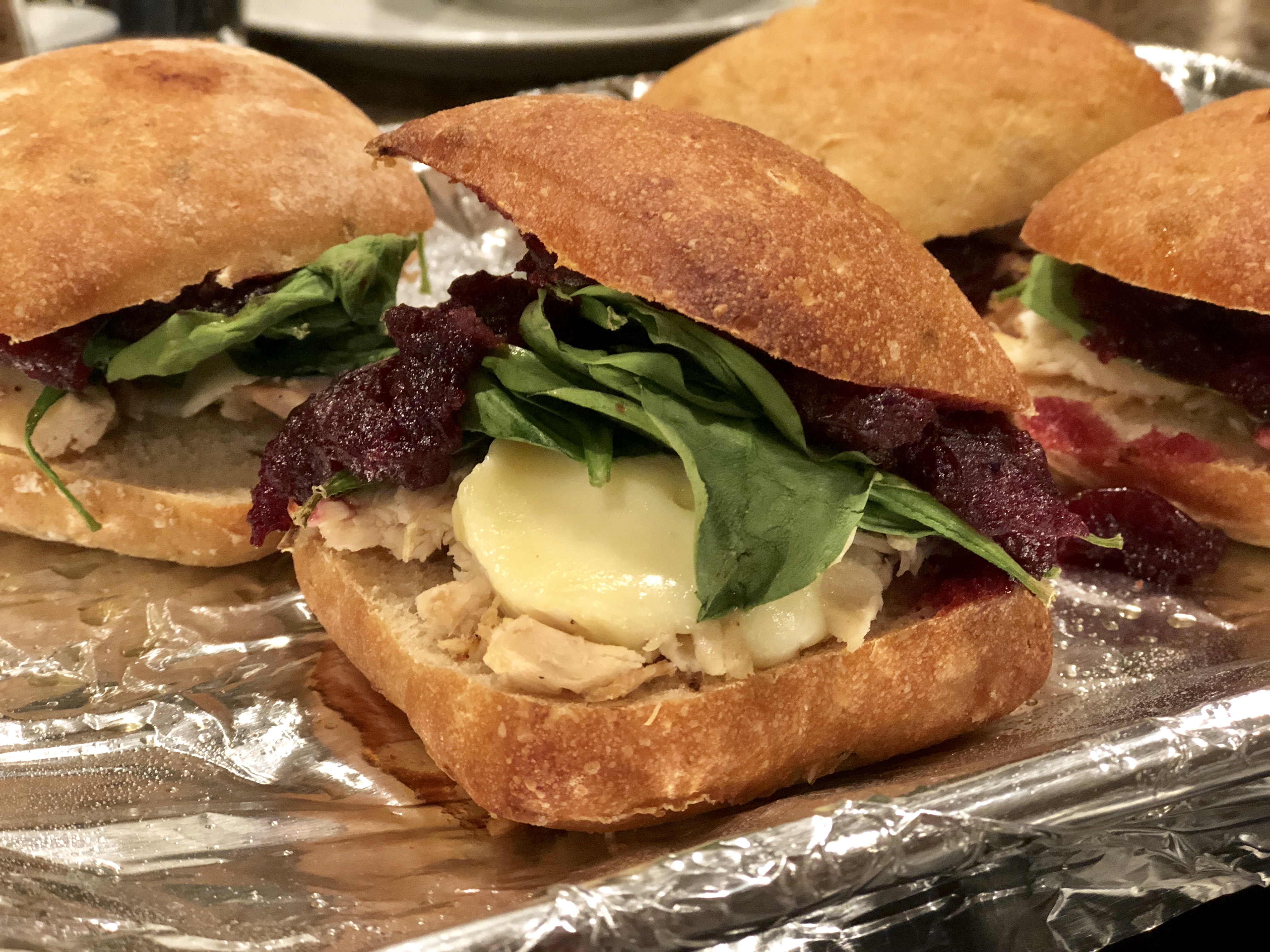 Brie, Cranberry, and Turkey Paninis for 2