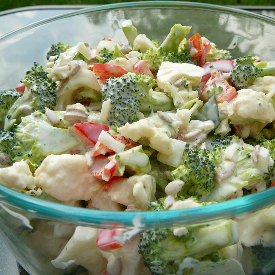 Broccoli Cauliflower Pepita Salad