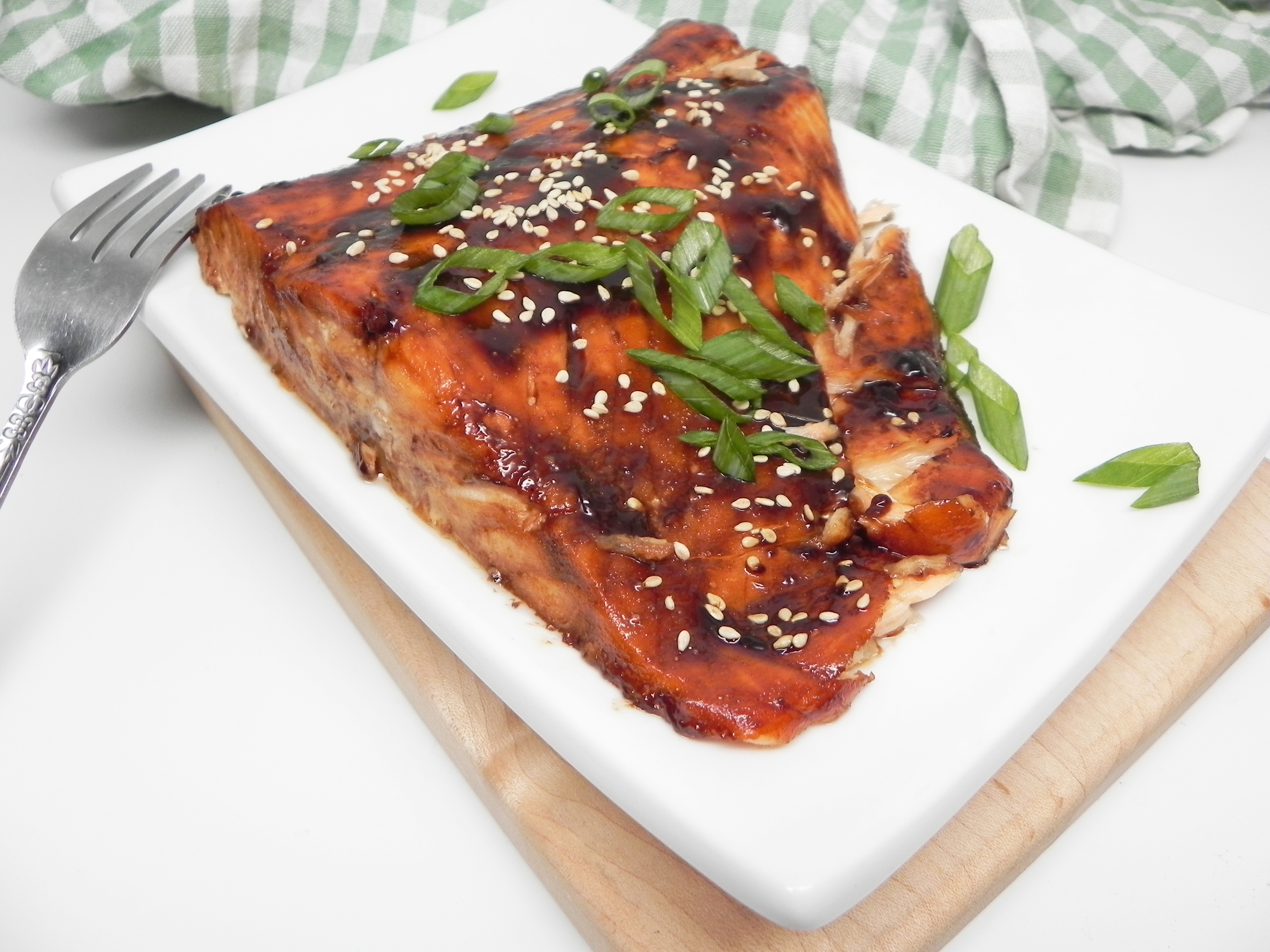 Broiled Salmon with Homemade Teriyaki Glaze