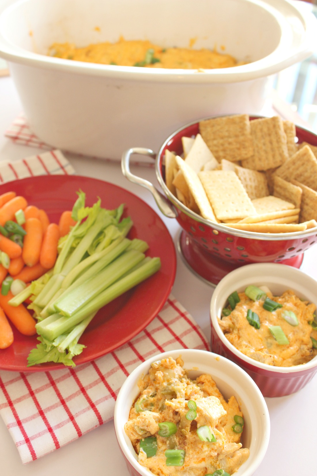 Buffalo Chicken Dip in the Slow Cooker