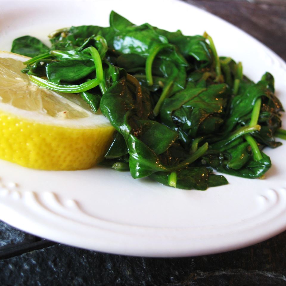 Buttery Lemon Spinach