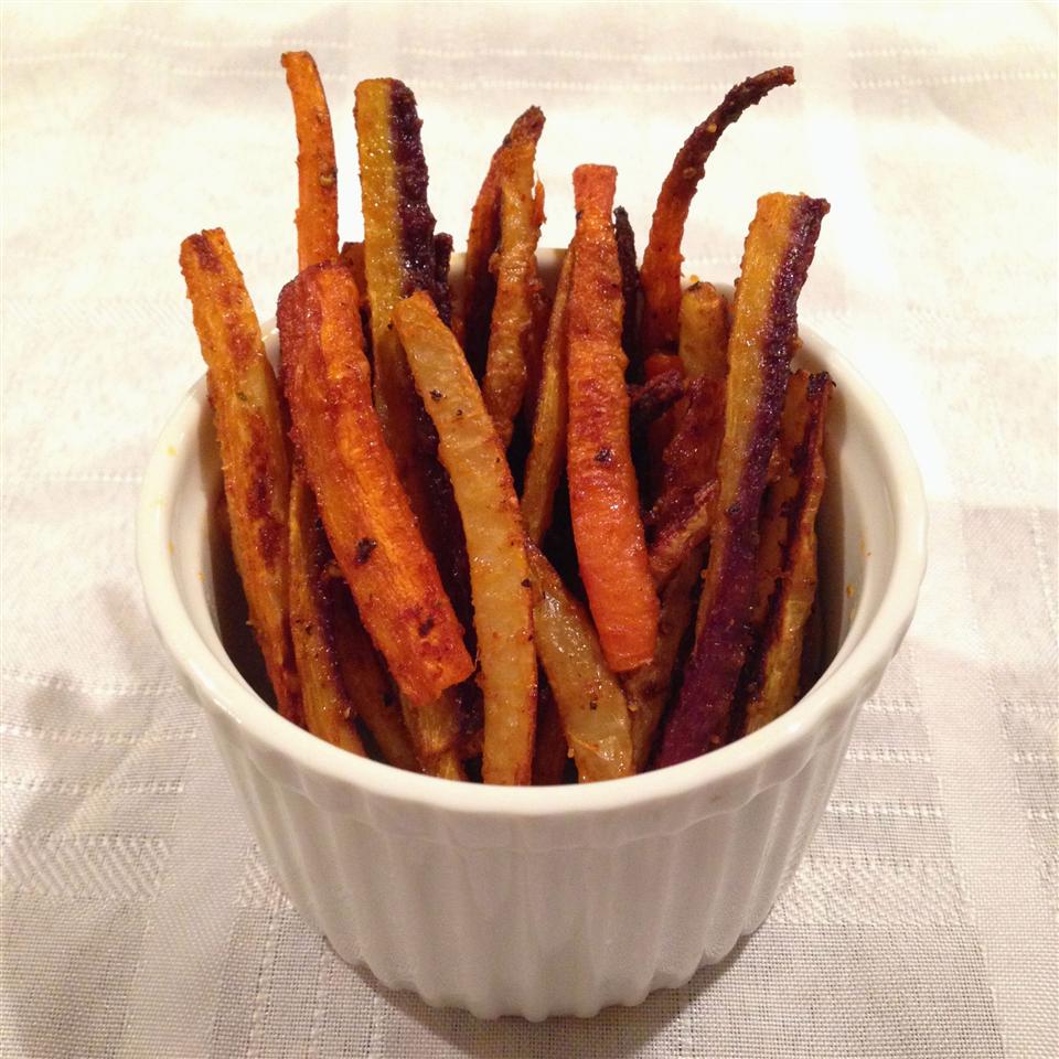 Cajun Rainbow Carrot Fries