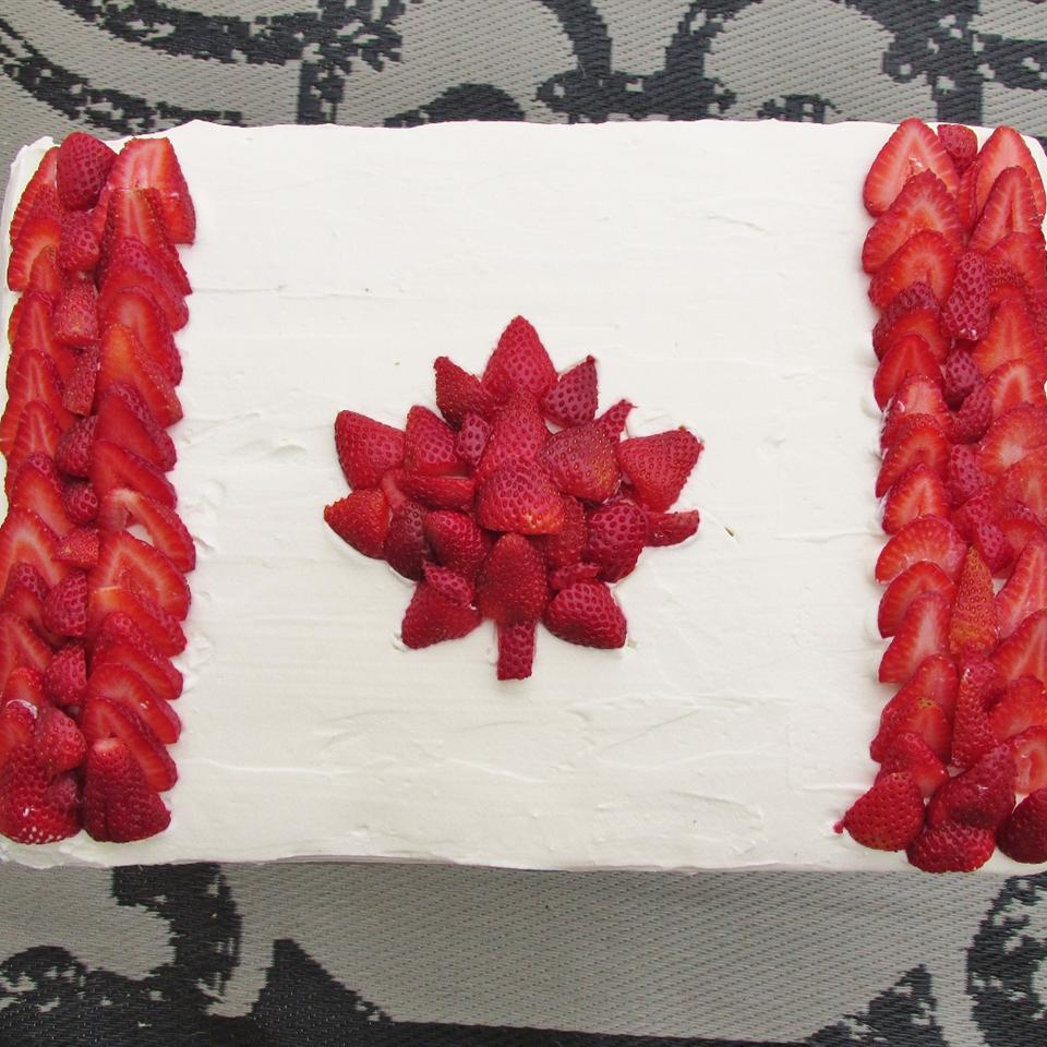 Canadian Flag Cake
