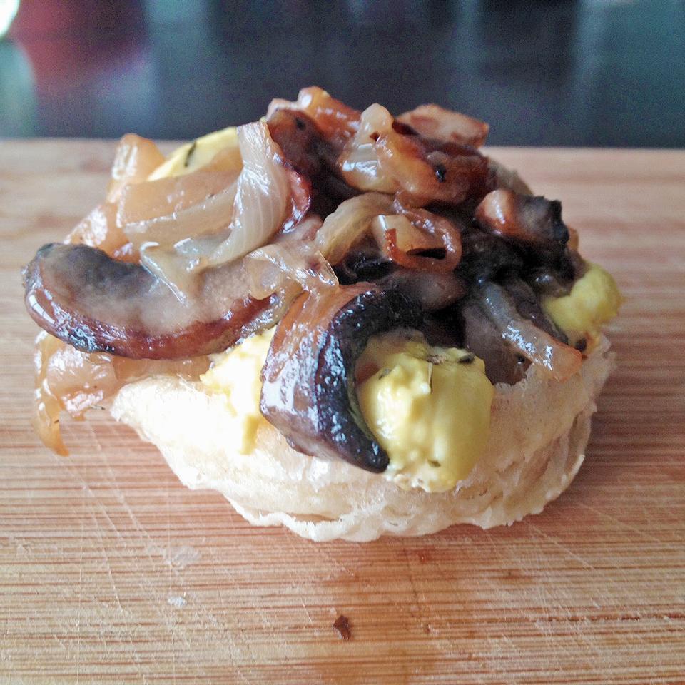Caramelized Onion and Mushroom Tarte Tatin