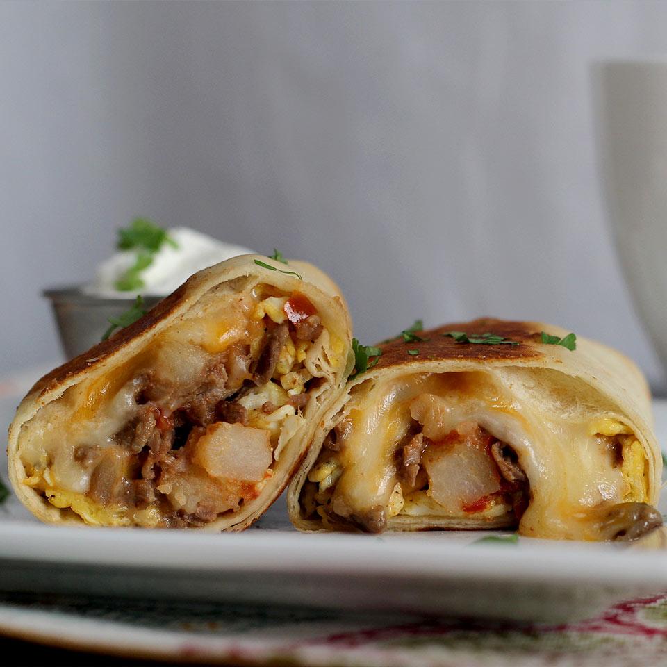 Carne Asada Breakfast Burrito