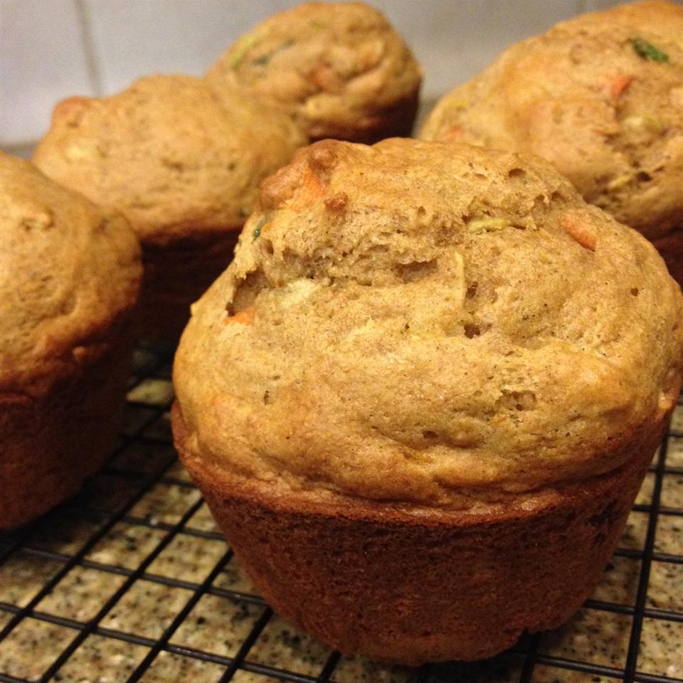Carrot, Apple, and Zucchini Muffins