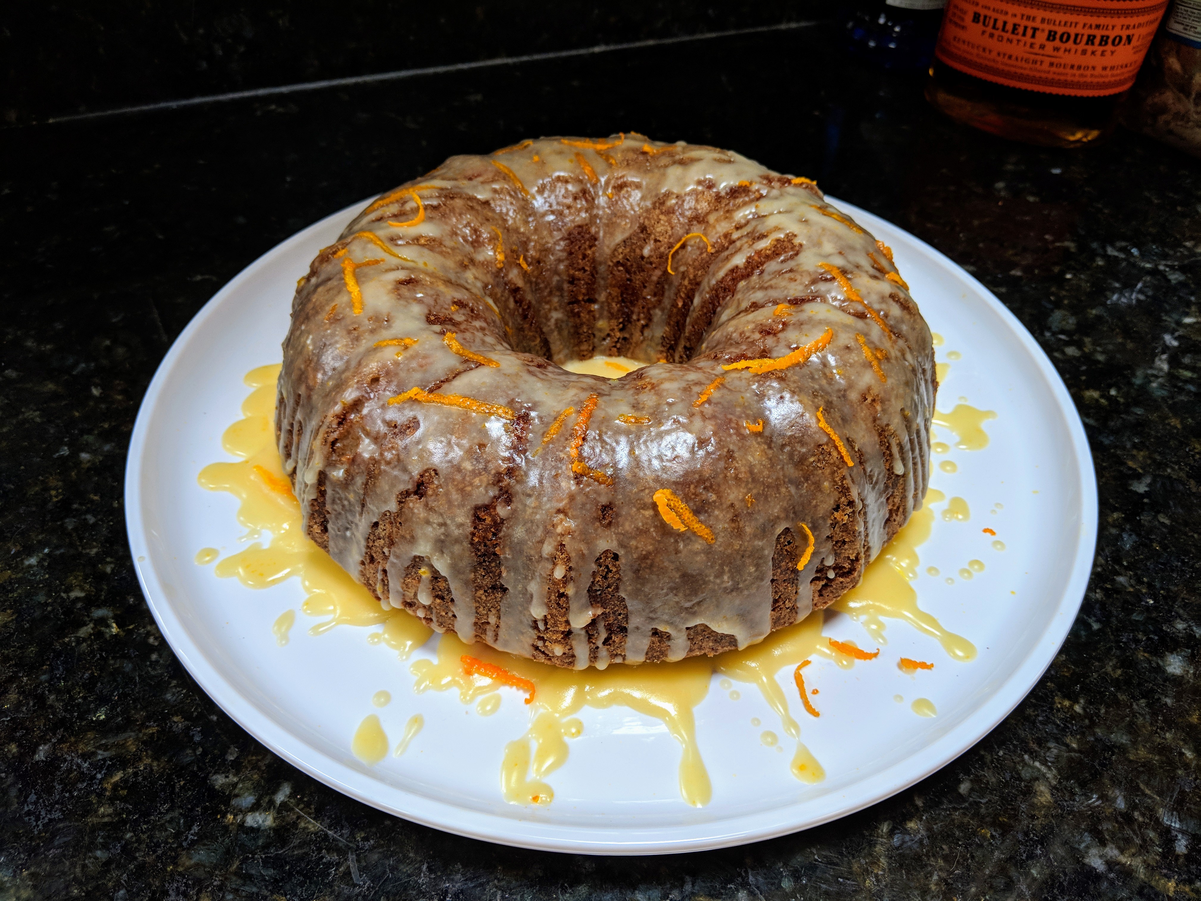 Carrot Bundt® Cake with Orange-Bourbon Glaze