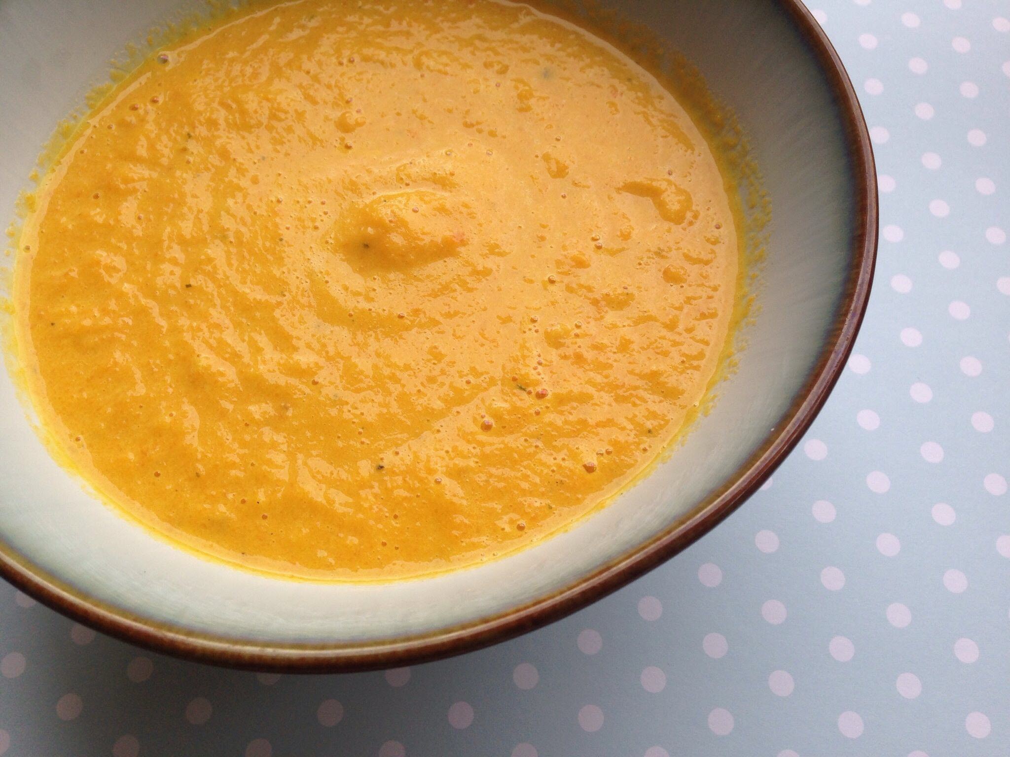 Carrot Cream Soup with Ginger