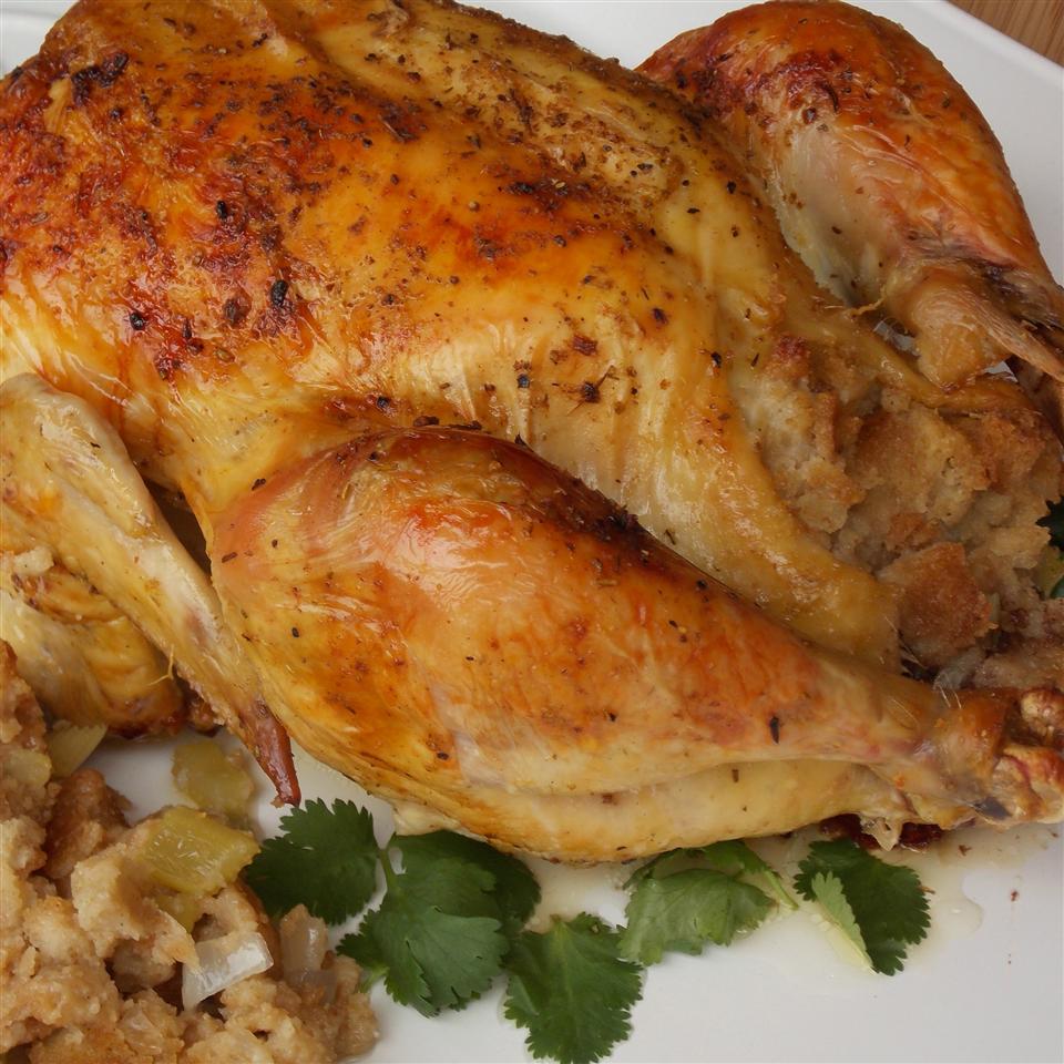 Celery Herb Stuffing and Savory Chicken