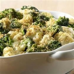 Cheesy Chicken-Broccoli-Cauliflower Casserole