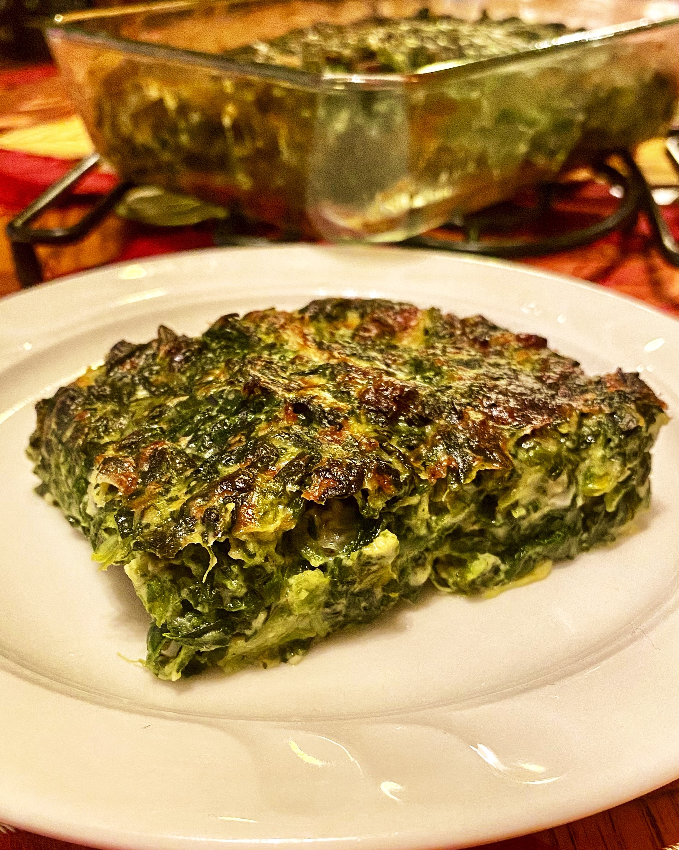 Cheesy Spinach Squares