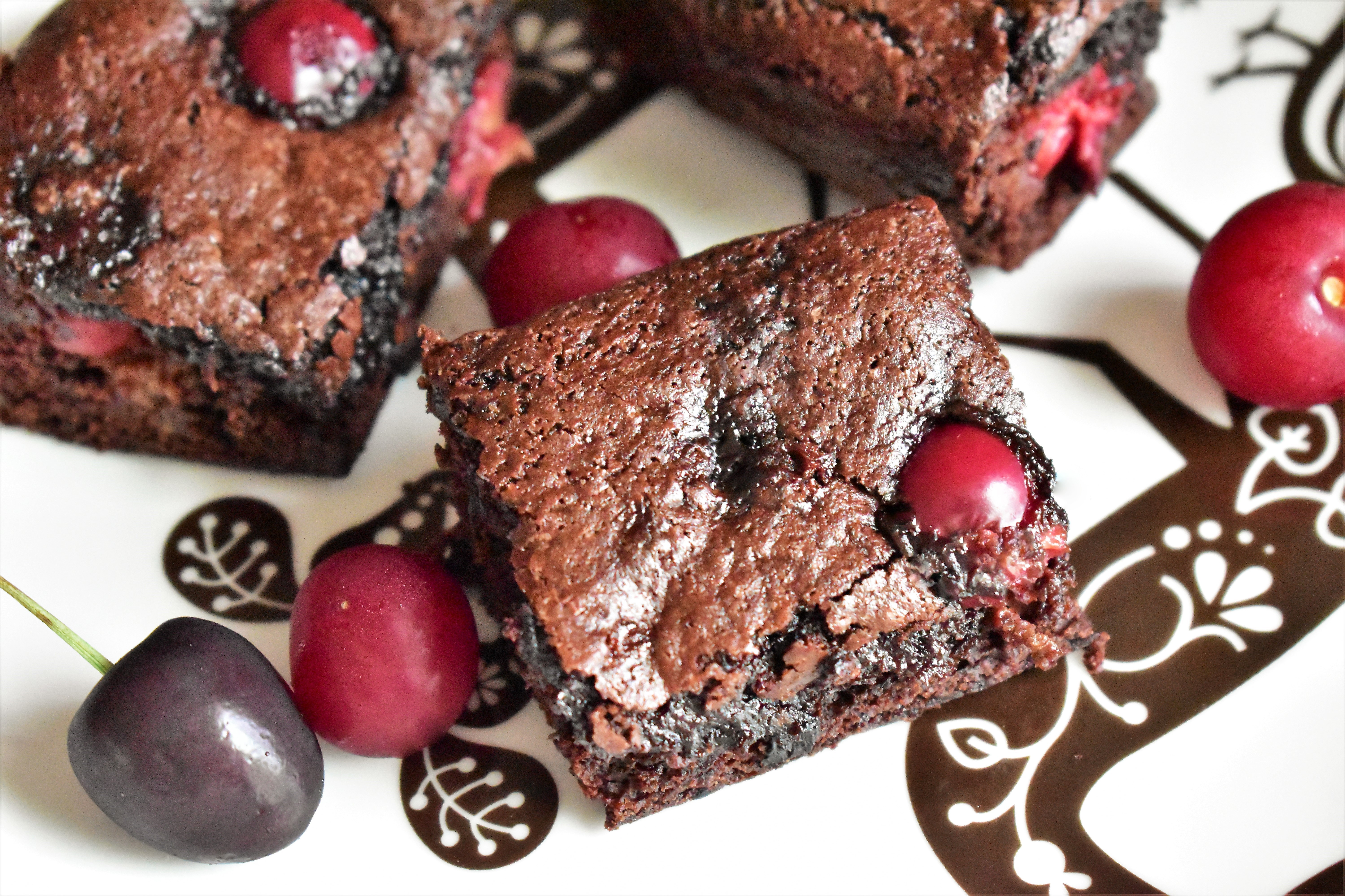 Cherry Brownies from Scratch